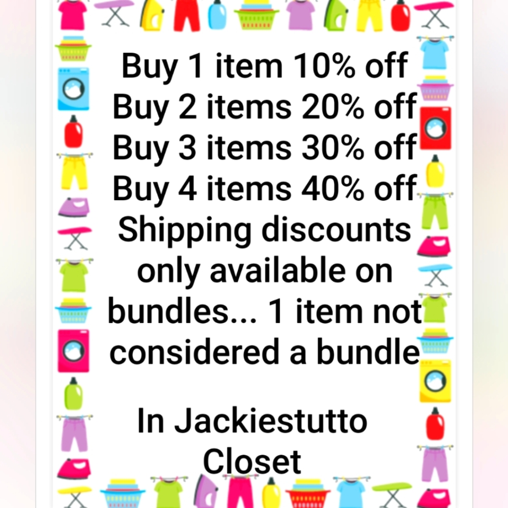 Discounts Percentage Off- Read Chart